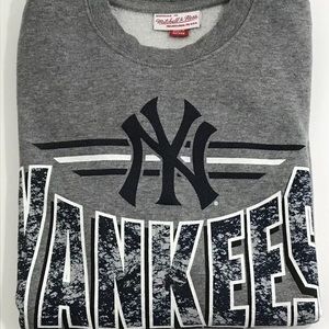 Mitchell and Ness New York Yankees Sweater Gray